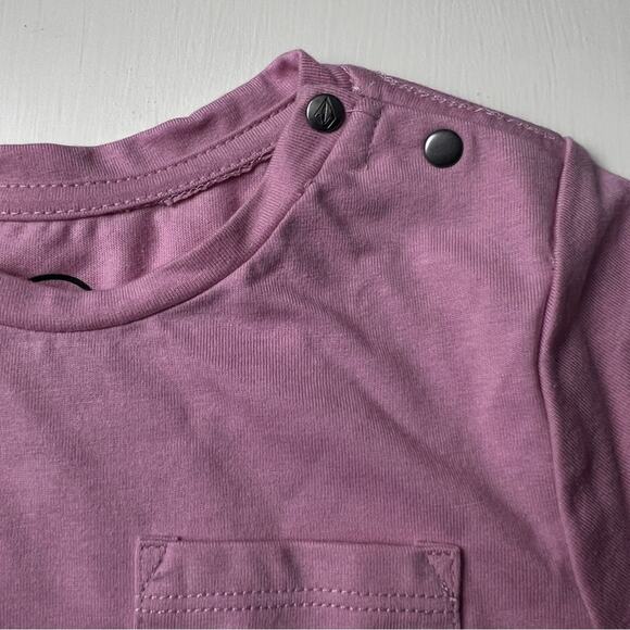 Volcom Kid’s Faded Pink Swim Short Sleeve and Short Set Sz 24 M NWT - Picture 6 of 11